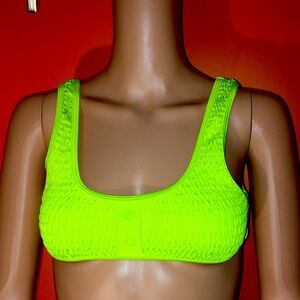 Kendall & Kylie Neon Green Women's Intimate Bra or Bikini / Swim /Crop Top XS /0